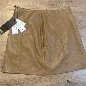 Chic Tan Mini Skirt